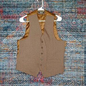 Vintage Levis Menswear mens brown red Sta-Prest button vest S EUC